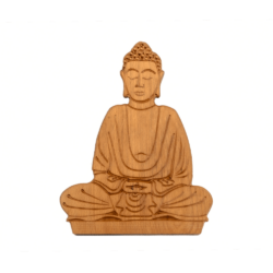 Buddha-Figur aus Holz