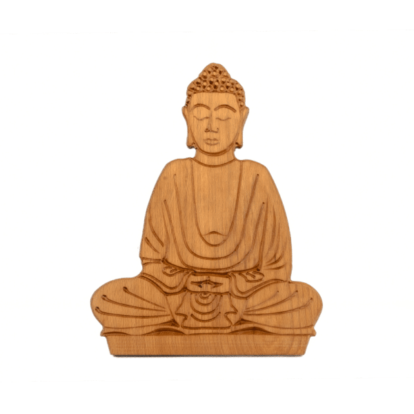 Holz Buddha Figur.