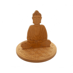 Set aus Buddha-Figur & Halterung